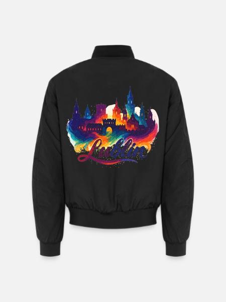 Lublin Tor zum Osten Polen Polska bunt Geschenk - Unisex Bomberjacke - Schwarz