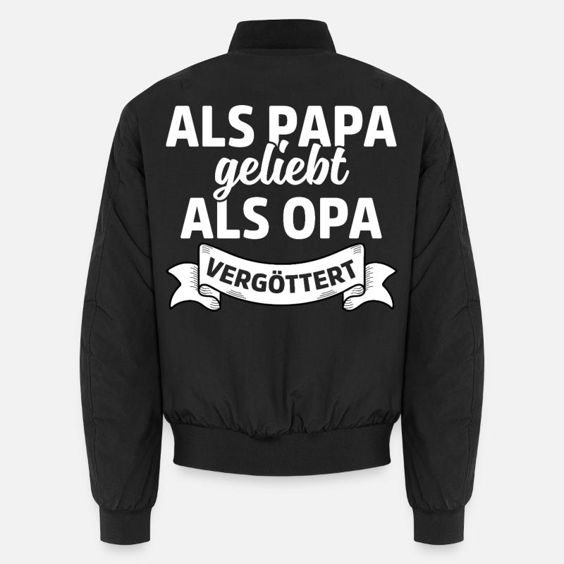 Loved as dad, idolized as grandpa Unisex Bomber Jacket