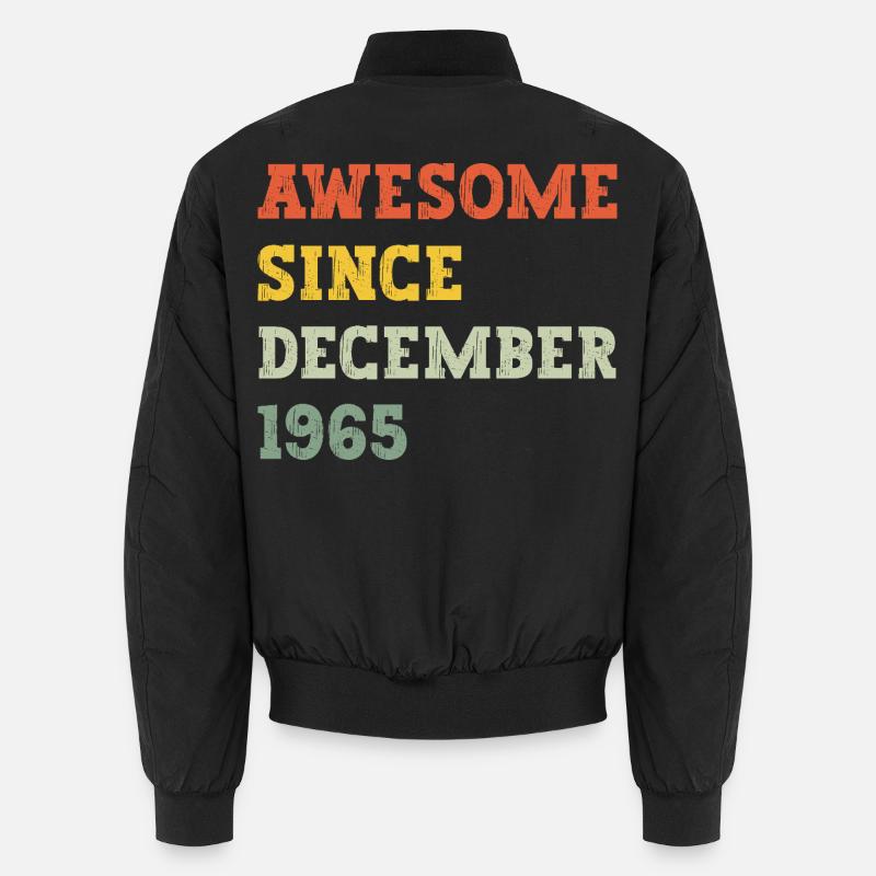 1965 Dezember Geburtstagsgeschenk Unisex Bomberjacke