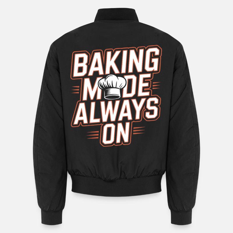 Backenmodus Immer An - Unisex Bomberjacke - Schwarz