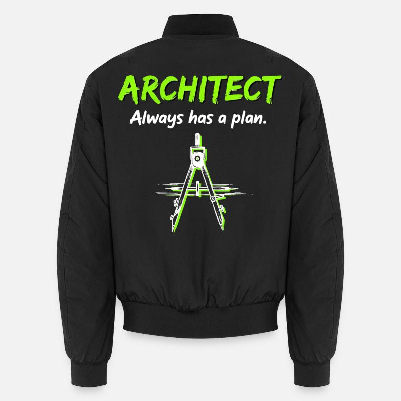 Architecture Compass Construction Plan Architect Unisex Bomber Jacket