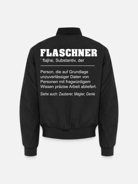Flaschner lustige Definition - Unisex Bomberjacke - Schwarz