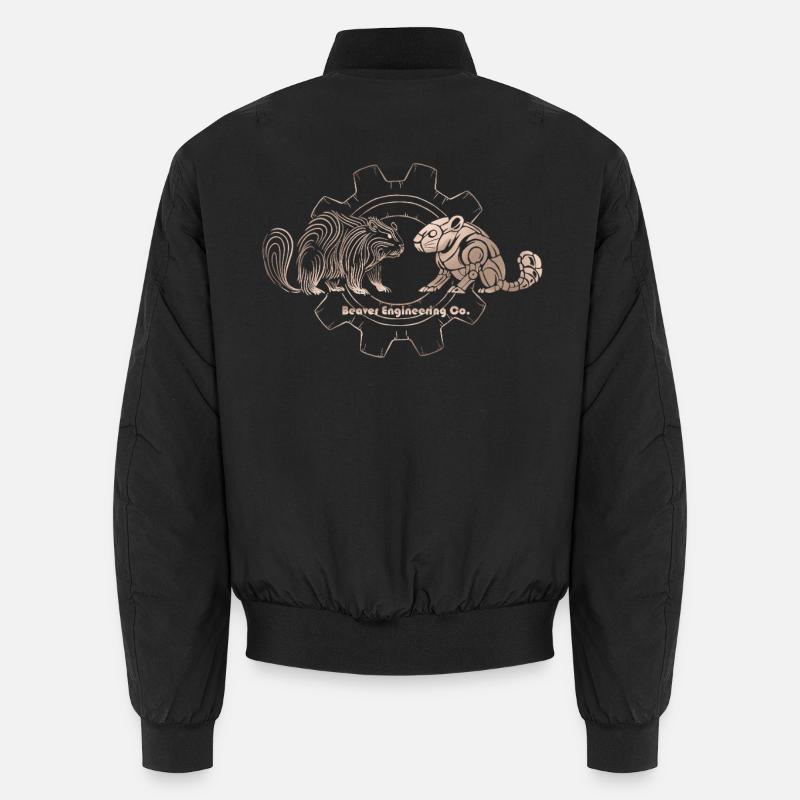 Timberborn – Beaver Engineering Co. - Unisex Bomber Jacket - black