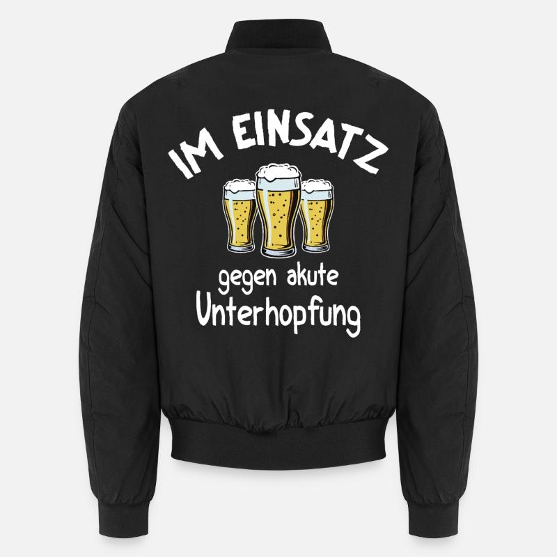 Underhopping Insert – Waitress Bartender Beer - Unisex Bomber Jacket - black