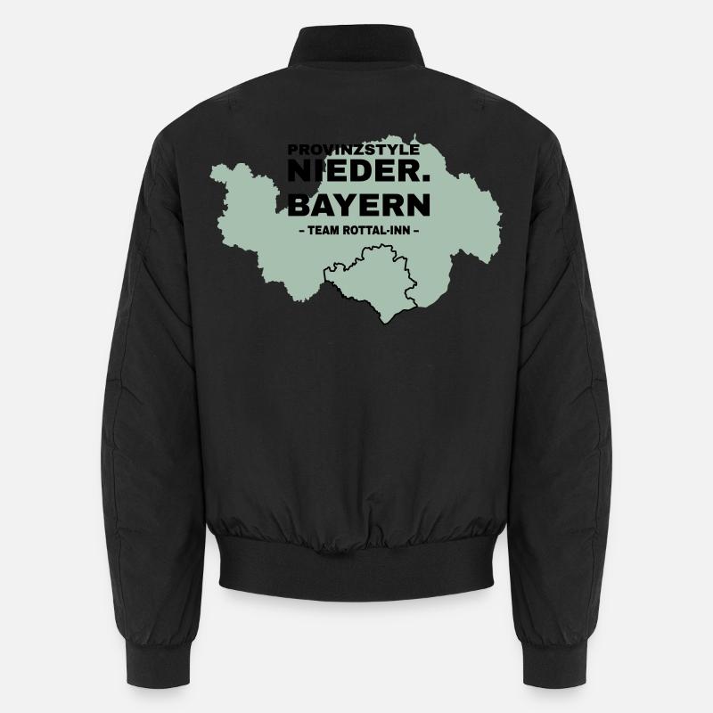 Lower Bavaria | ROTTAL-INN - Unisex Bomber Jacket - black