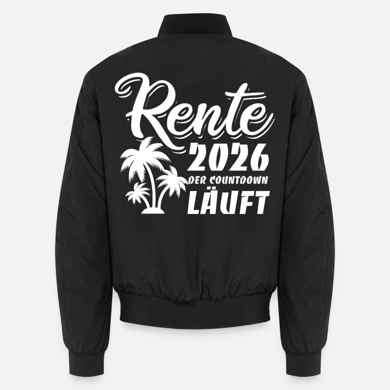 Pension 2026 - Retirement - The countdown is on Unisex Bomber Jacket
