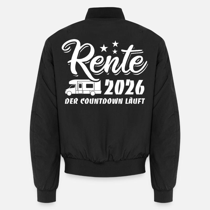 Rente 2026 - Der Countdown läuft - Camper Unisex Bomberjacke