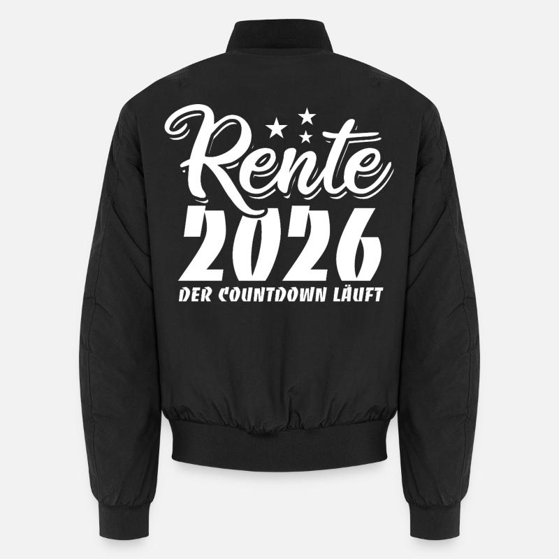 Pension 2026 - Retraite - Le compte à rebours est lancé Bomber unisexe