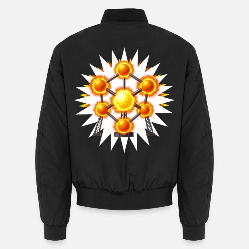ATOMFUSION – Belgien - Unisex Bomberjacke - Schwarz