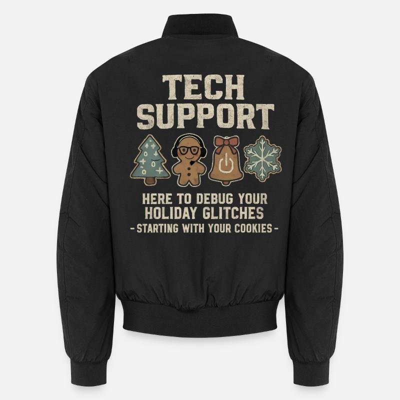 Support technique : Informaticien(ne) Sweat de Noël moche Bomber unisexe