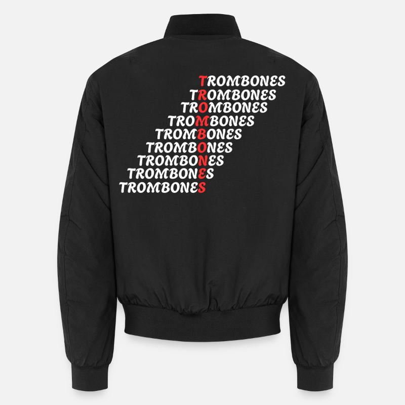 TROMBONES - Unisex Bomber Jacket - black