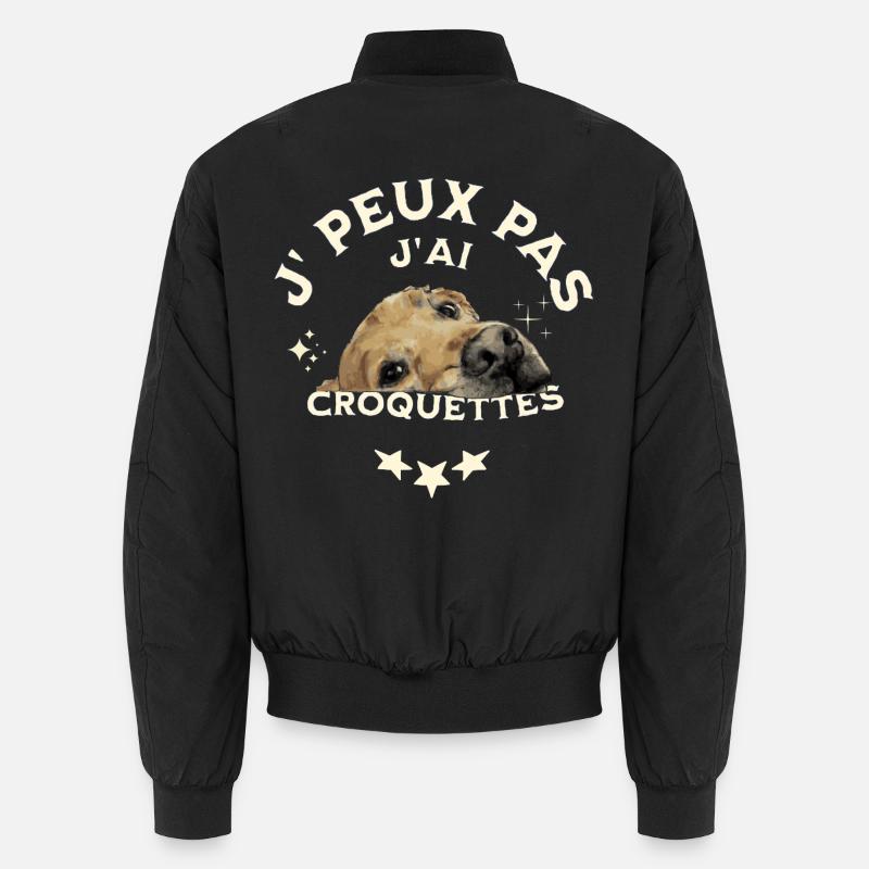 Ich kann nicht. Ich esse Trockenfutter. Unisex Bomberjacke