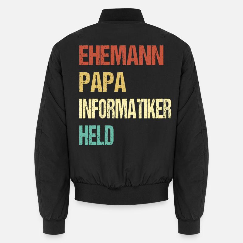 Computer scientist dad Unisex Bomber Jacket