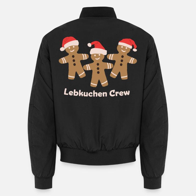 Boulangerie de Noël Gingerbread Crew - Bomber unisexe - noir