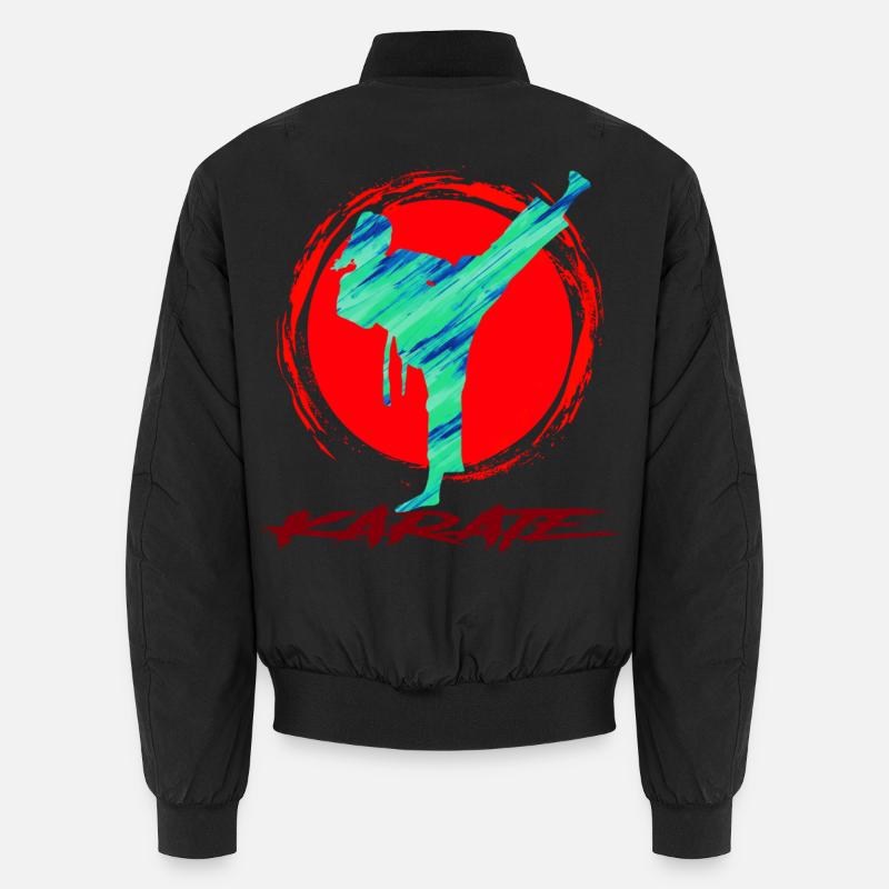 Karate - Unisex Bomberjacke - Schwarz