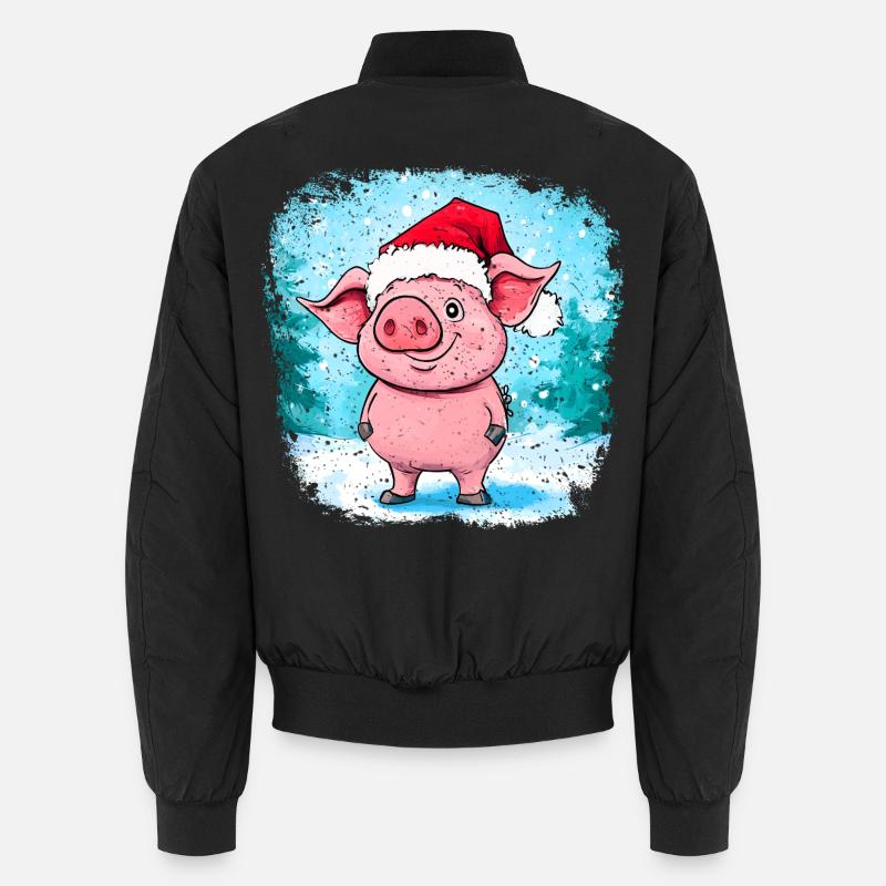 Noël cochon Bomber unisexe