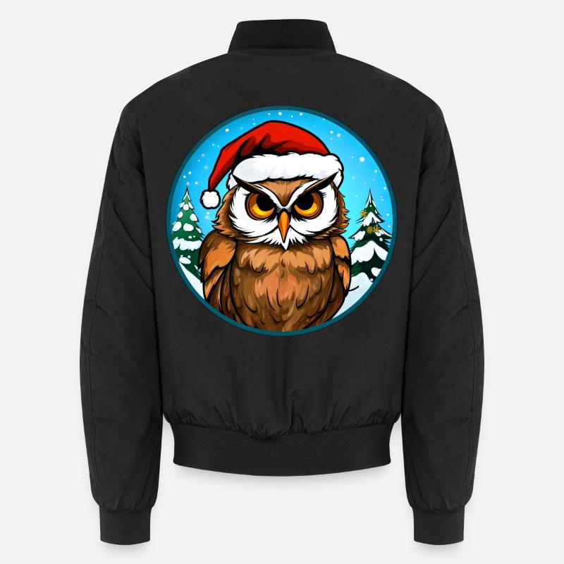 Hiboux Noël Bomber unisexe