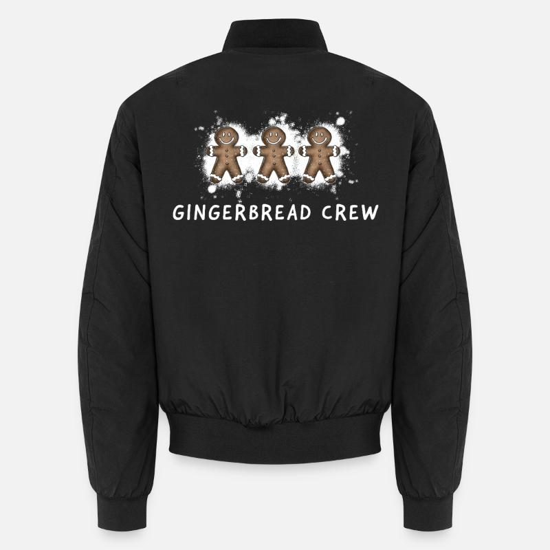 Gingerbread Crew – Gingerbread Man xmas Unisex Bomber Jacket