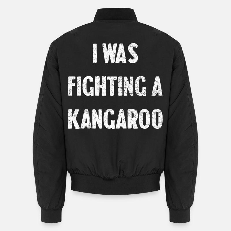 I was fighting a kangaroo Unisex Bomber Jacket