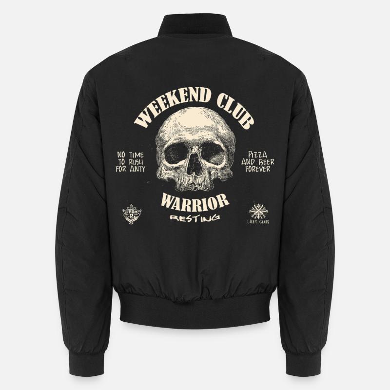 Skull Weekend Warrior Club Unisex Bomberjacke