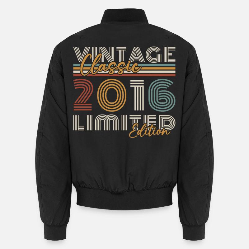 2016 Vintage Retro Geburtstagsgeschenk Unisex Bomberjacke