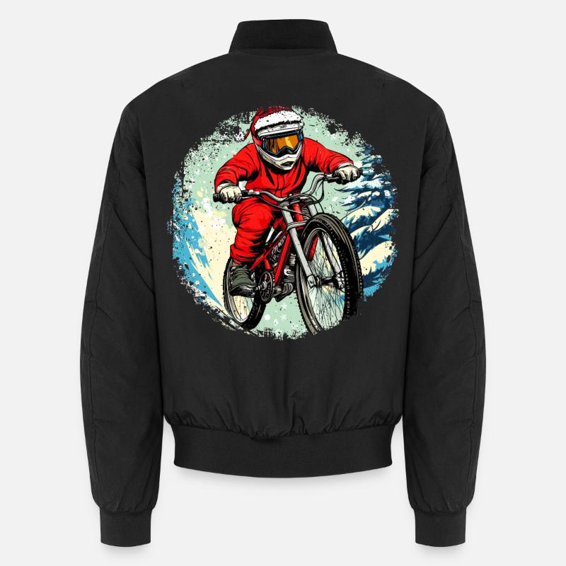 Cycliste de Noël / VTT Bomber unisexe