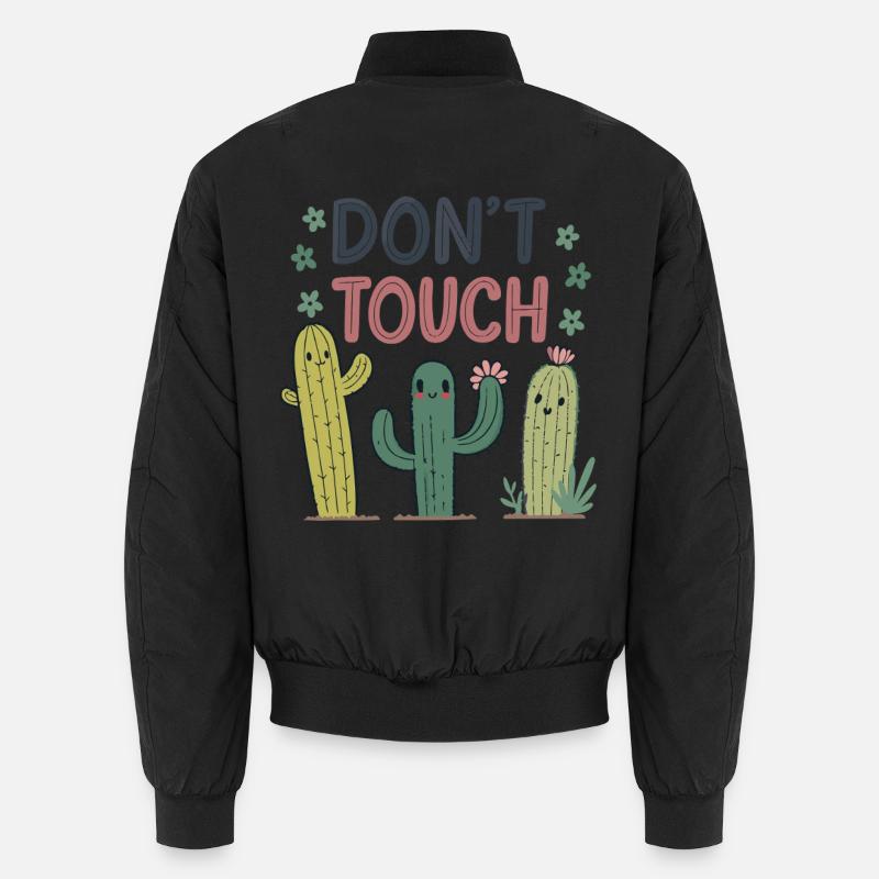 Do Not Touch Happy Cactus Unisex Bomber Jacket