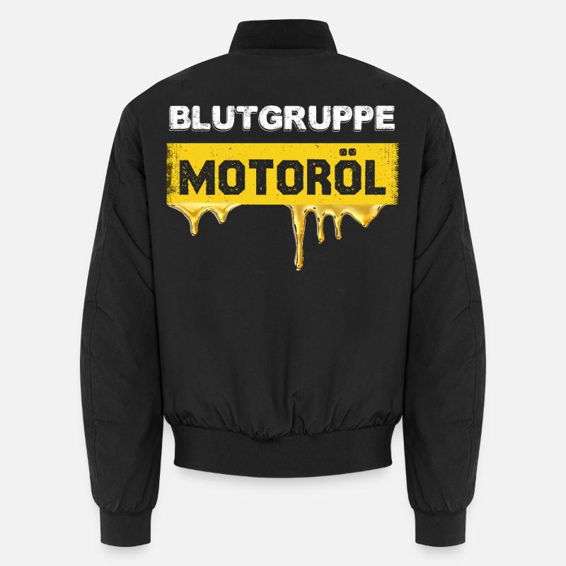 Blood Type Engine Oil Graph Unisex Bomber Jacket