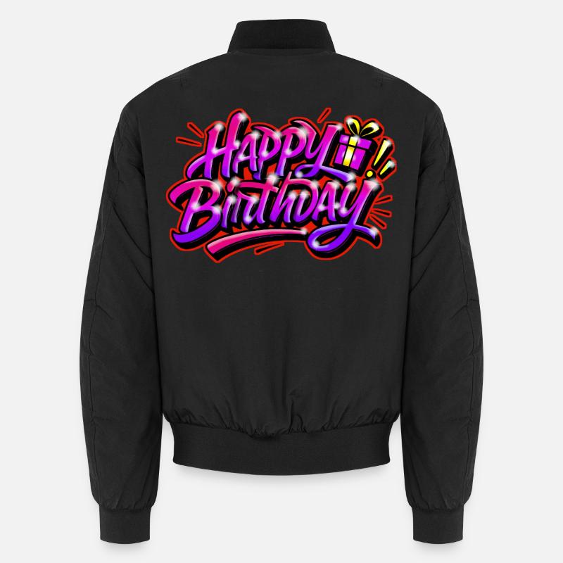 Graffiti HAPPY BIRTHDAY PRINTABLE Unisex Bomberjacke