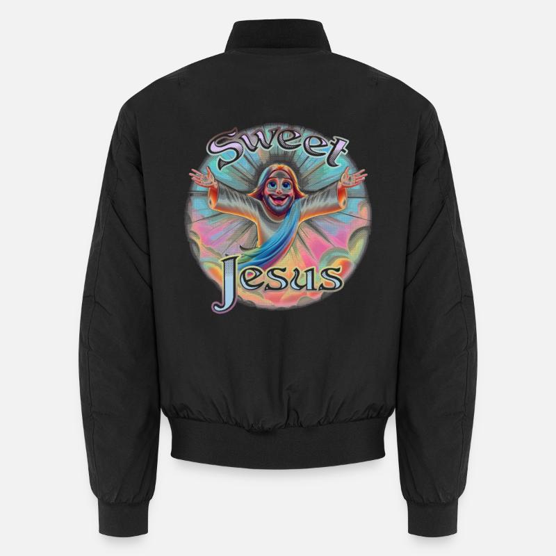 Süßer Jesus - Unisex Bomberjacke - Schwarz