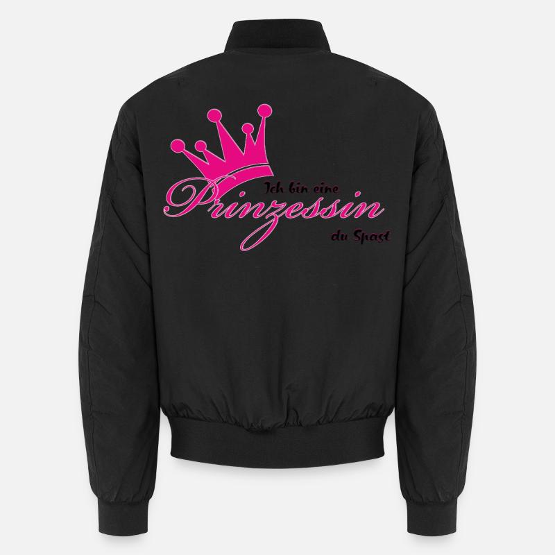 Ich bin eine Prinzessin - Unisex Bomberjacke - Schwarz