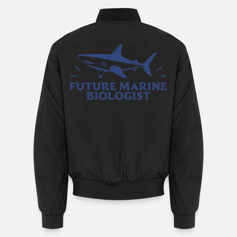 Future marine biologist student shark lover Unisex Bomber Jacket