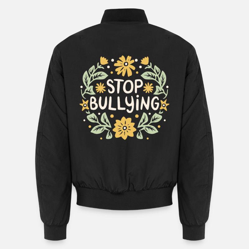 Stop bullying bully harassment prevention Unisex Bomber Jacket