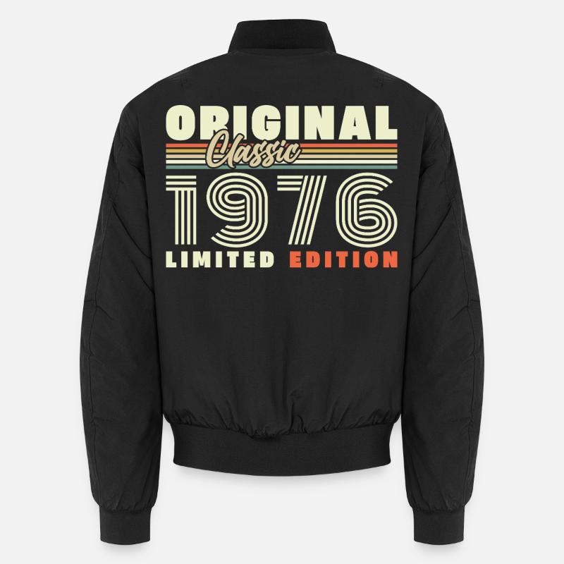 1976 Vintage Retro Geburtstagsgeschenk Unisex Bomberjacke