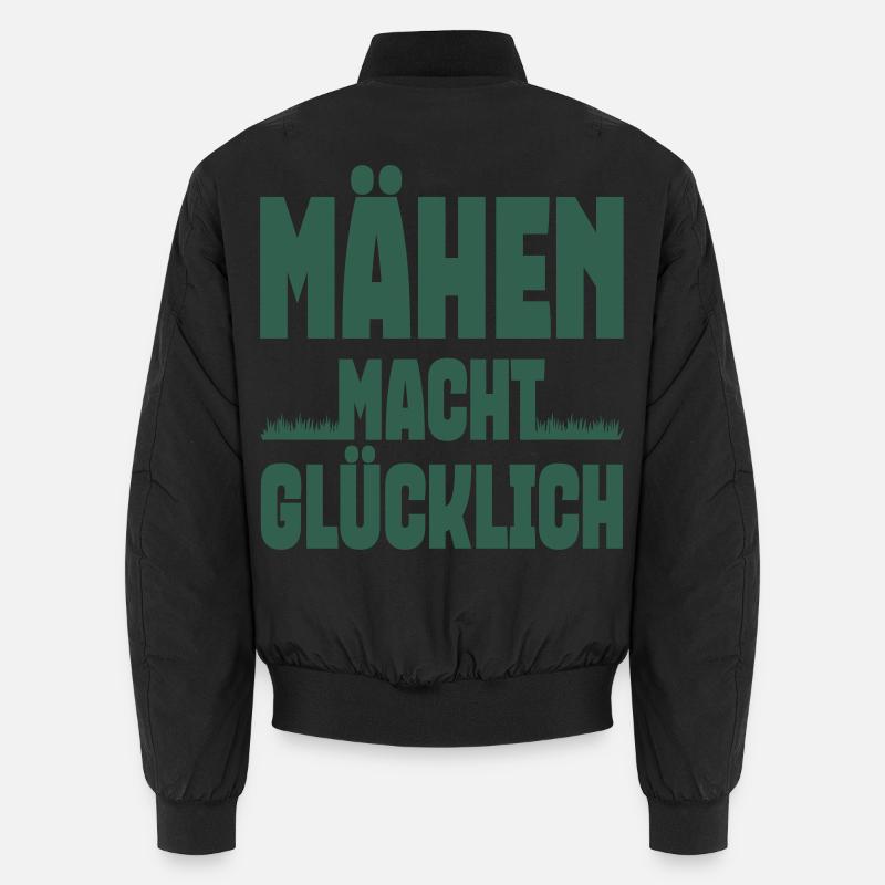 Mähen macht glücklich Unisex Bomberjacke