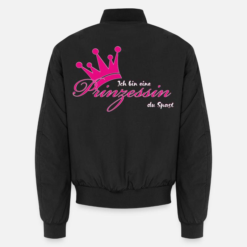 Ich bin eine Prinzessin - Unisex Bomberjacke - Schwarz