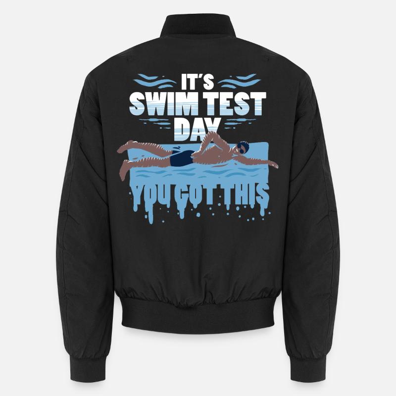 Swim Instructor It's Swim Test Day Unisex Bomber Jacket