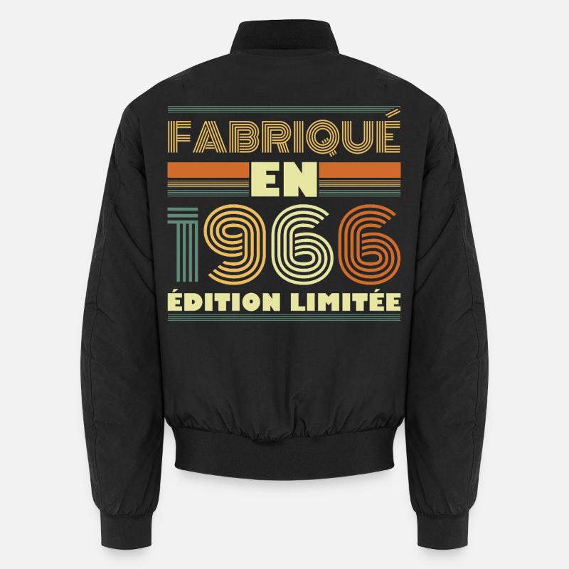 Vintage 1966 60 Year Anniversary Gift Unisex Bomber Jacket