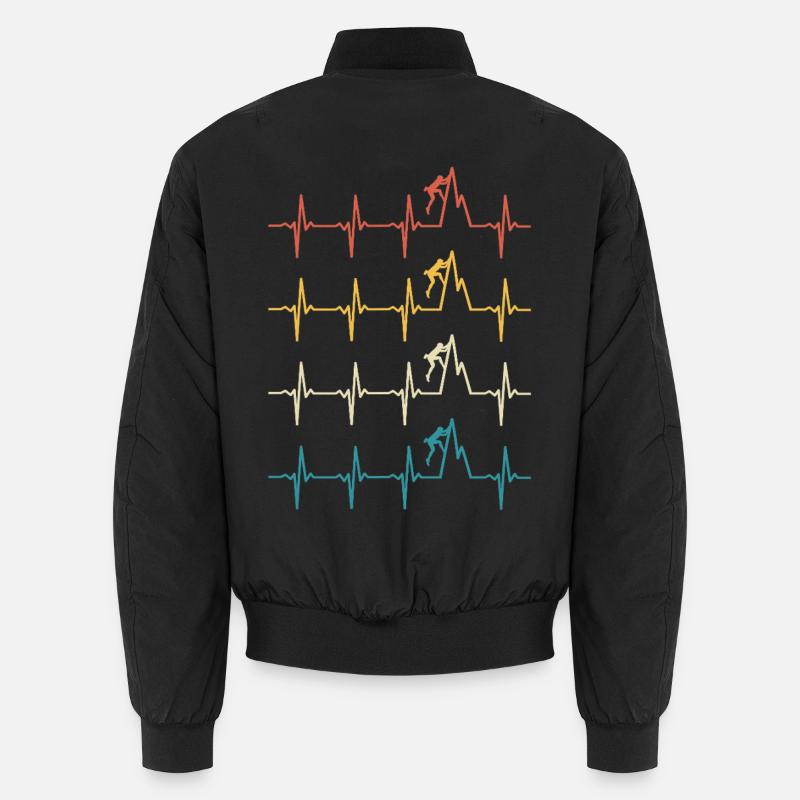 Climbing Heartbeat Climber Unisex Bomber Jacket