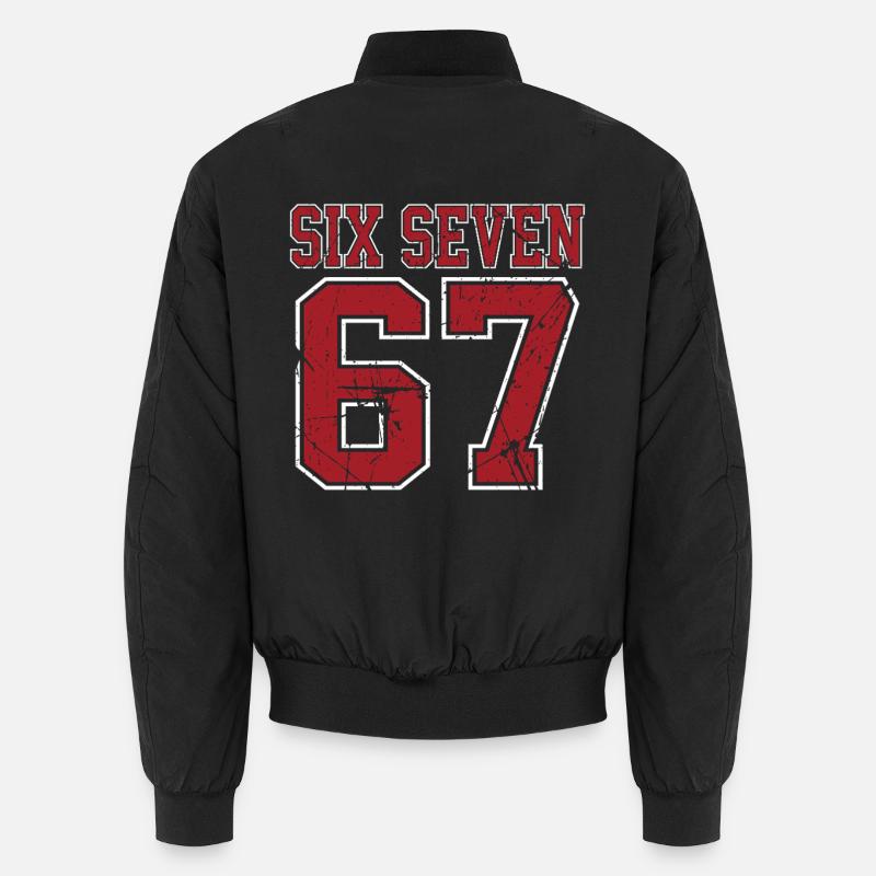 67 Six Seven 6-7 - Unisex Bomberjacke - Schwarz