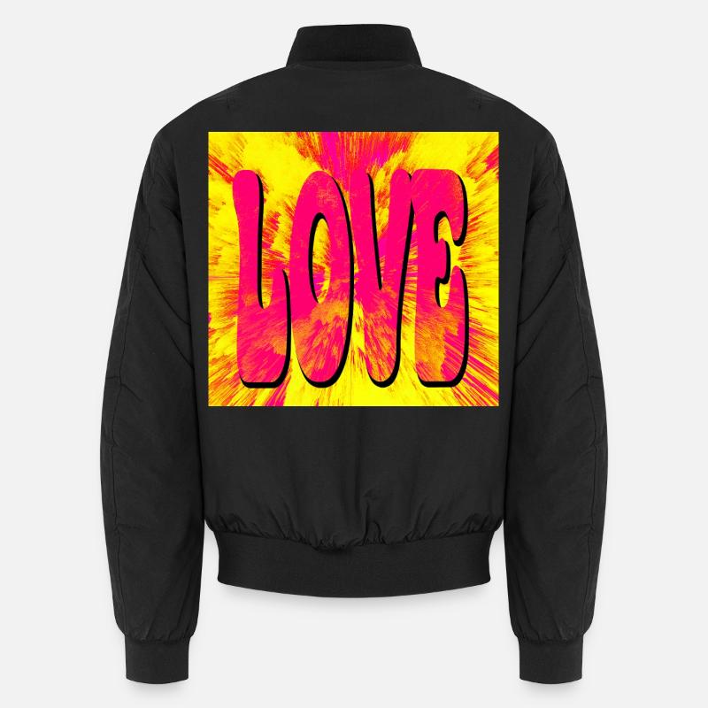 Love Pop Art Explosion - Unisex Bomber Jacket - black