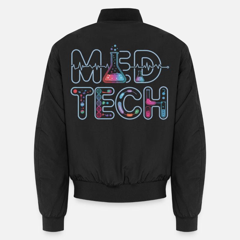 MedTech Laboratory Neon Science Design Unisex Bomber Jacket