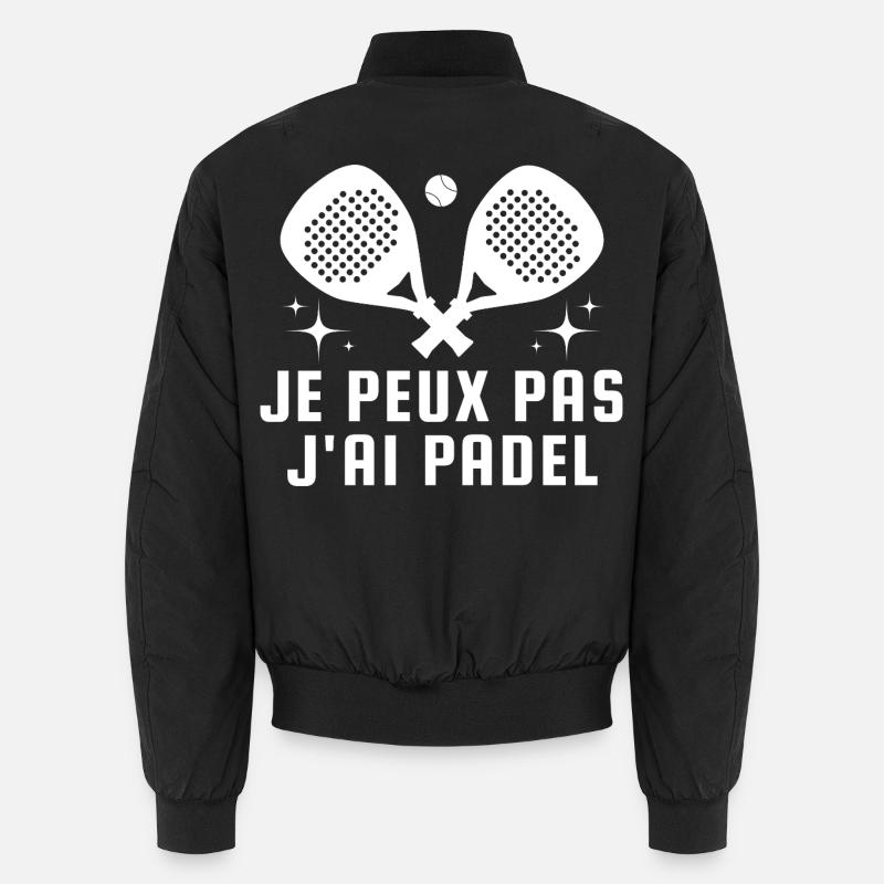I can't I have padel Unisex Bomber Jacket