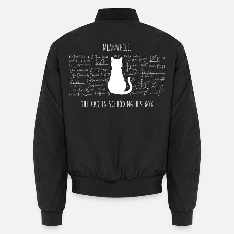Schrödinger's Cat – Physics & Science Design Unisex Bomber Jacket
