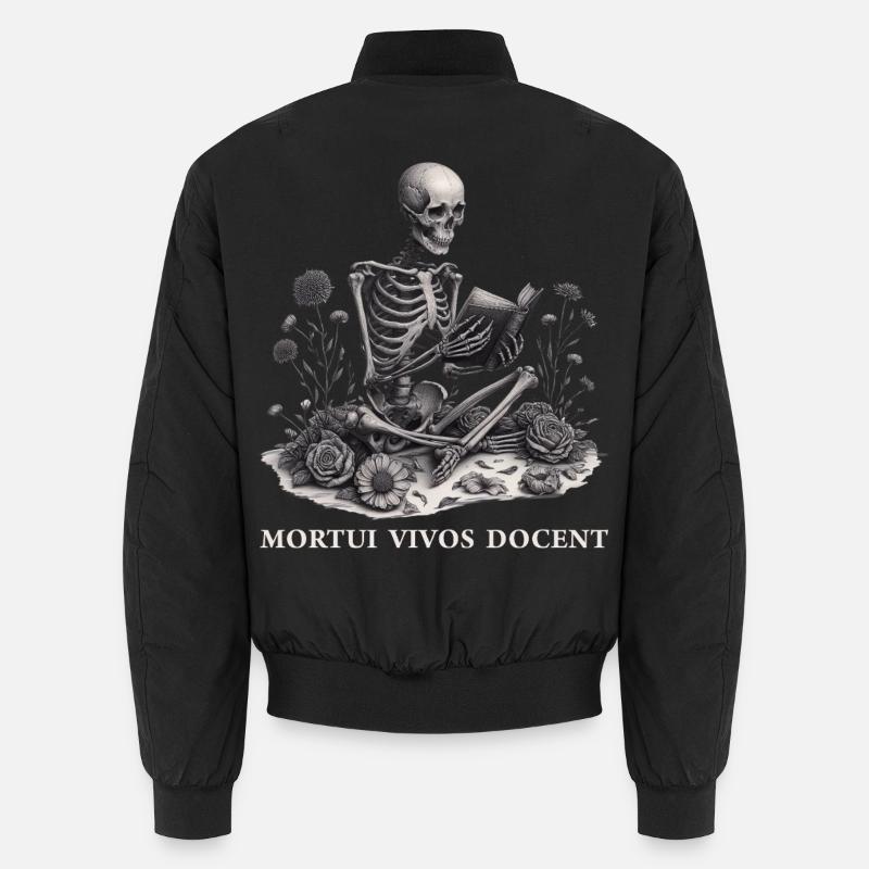 Forensic Medicine Saying Pathologist Mortui Vivos Docent Unisex Bomber Jacket