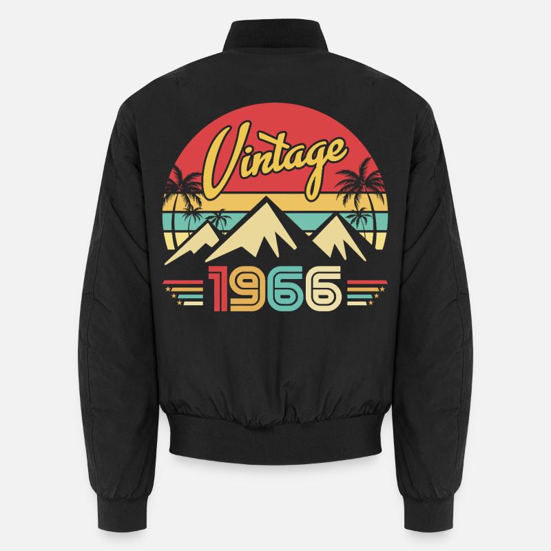 Année de Naissance 1966 Cadeau d'anniversaire 1966 Bomber unisexe