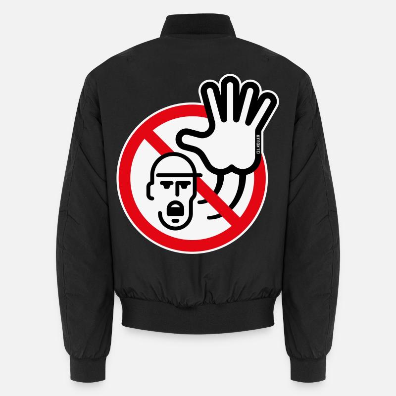 Panneau d’avertissement / Avertissement / Interdiction (Symbole / 3C) Bomber unisexe