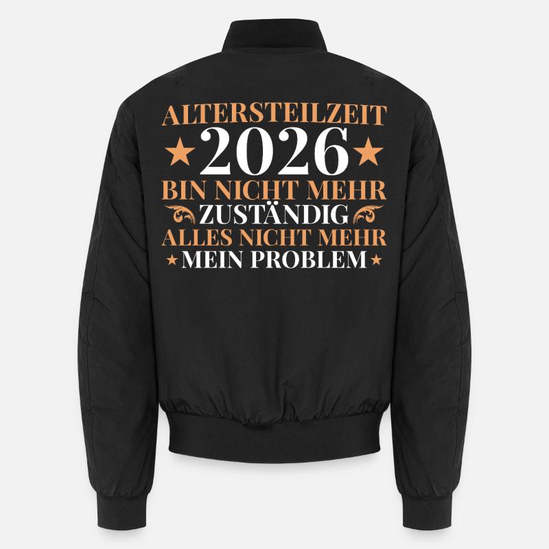 Retraite partielle 2026 Plus responsable Bomber unisexe