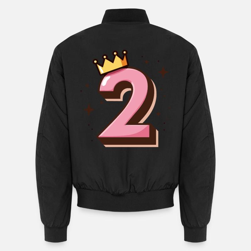 2e anniversaire Petite Princesse Couronne Bomber unisexe