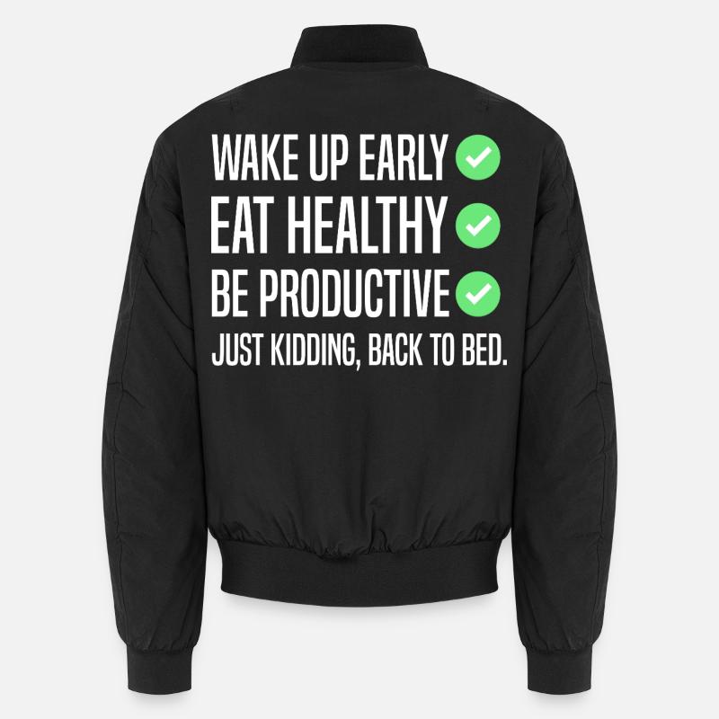 Funny New Year's Resolution Unisex Bomber Jacket